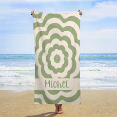 Lofaris Custom Name Beautiful Patterns Beach Towel For Girls