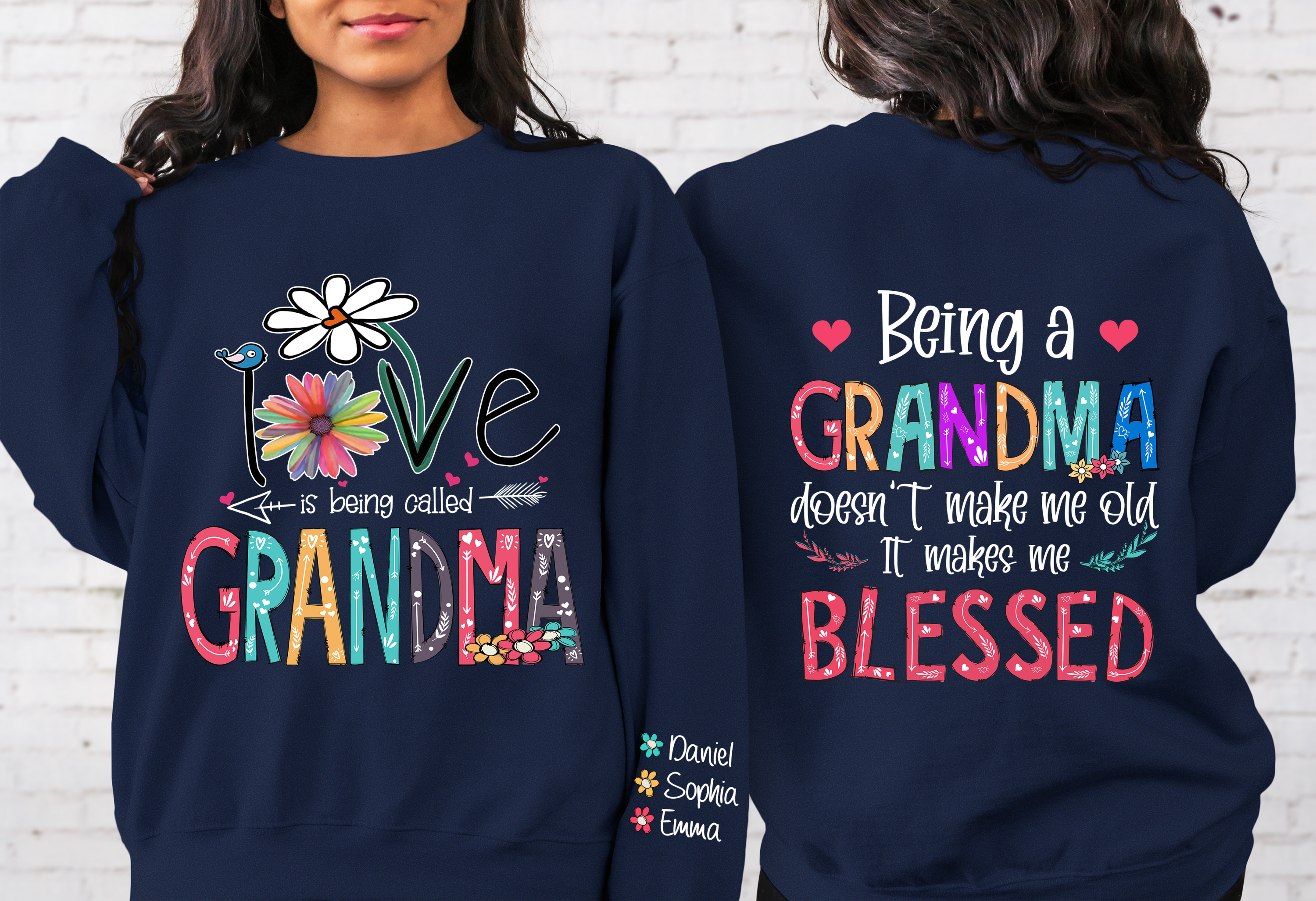 Lofaris Custom Name Love Is Being Called Mimi And Grandkids Sweatshirt