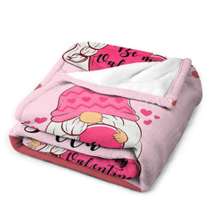 Lofaris Custom Name Lovely Elf Hearts Valentines Day Blanket