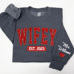 Lofaris Glitter Merry Wifey Est And Custom Names LTP01