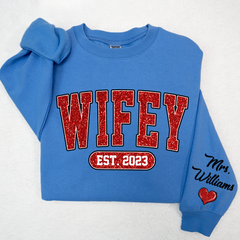 Lofaris Glitter Merry Wifey Est And Custom Names LTP01