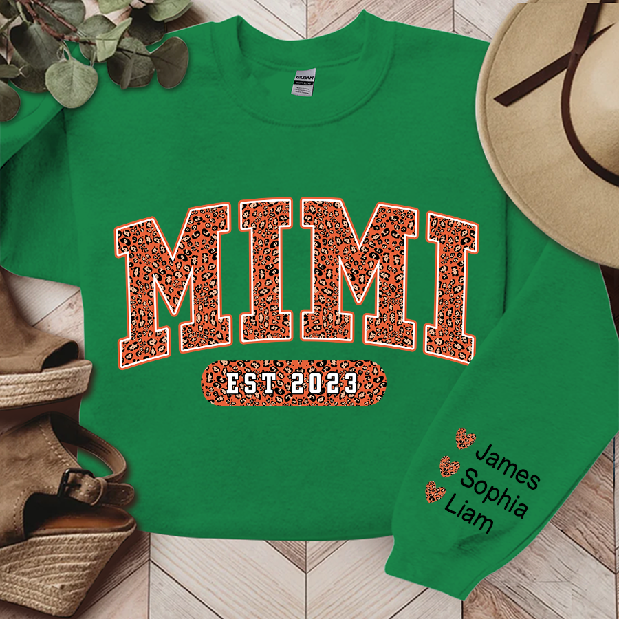 Lofaris Mimi Leopard Fall Autumn And Grandkids Gift For Grandma TH Sweatshirt