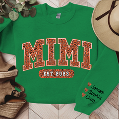 Lofaris Mimi Leopard Fall Autumn And Grandkids Gift For Grandma TH Sweatshirt