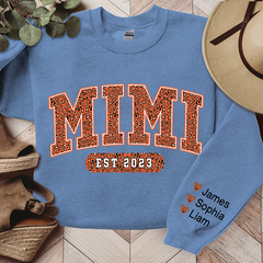 Lofaris Mimi Leopard Fall Autumn And Grandkids Gift For Grandma TH Sweatshirt