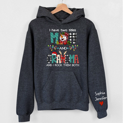 Lofaris Custom Name Mom Grandma And Kids Christmas Hoodie