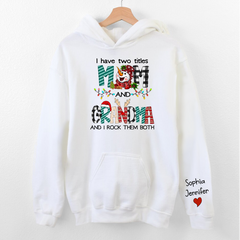 Lofaris Custom Name Mom Grandma And Kids Christmas Hoodie