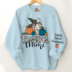 Lofaris Custom Name Pumpkin One Thankful Mimi Sweatshirt