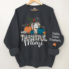 Lofaris Custom Name Pumpkin One Thankful Mimi Sweatshirt