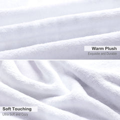 Lofaris Custom Name Purple And White Text Gifts Blanket