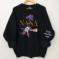 Lofaris Customized Nana Grandma Witch Autumn Sweatshirt Halloween