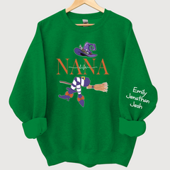 Lofaris Customized Nana Grandma Witch Autumn Sweatshirt Halloween