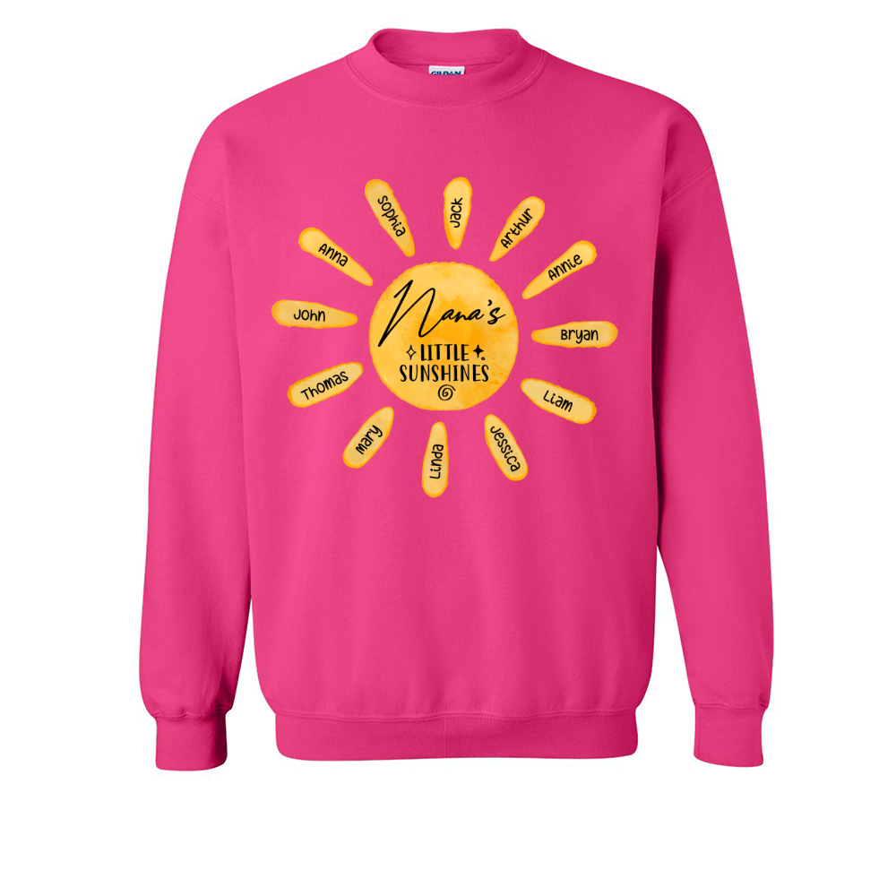 Lofaris Custom Nanas Little Sunshines Grandkids Sweatshirt