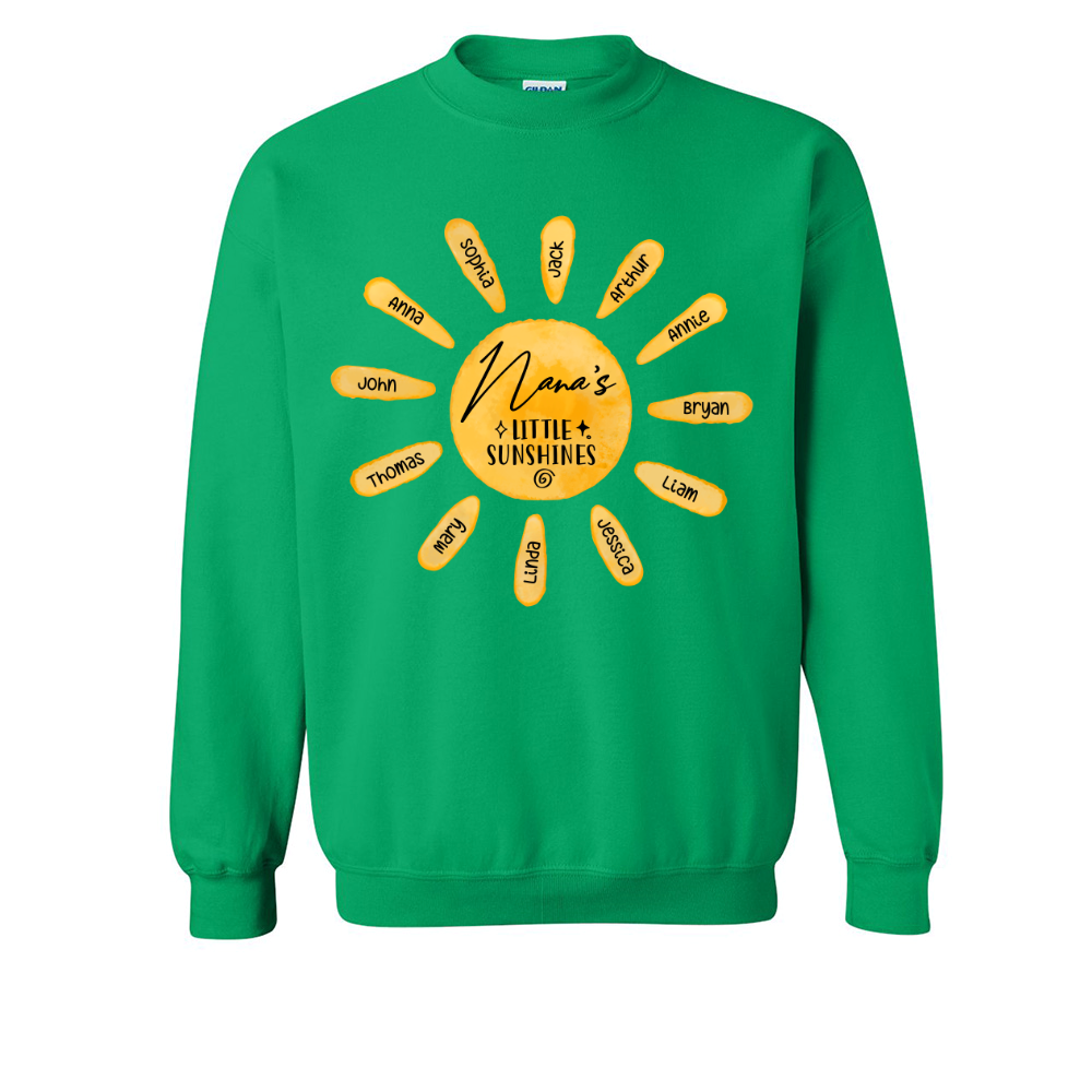 Lofaris Custom Nanas Little Sunshines Grandkids Sweatshirt