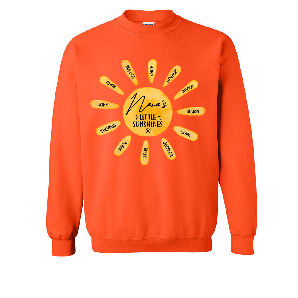 Lofaris Custom Nanas Little Sunshines Grandkids Sweatshirt