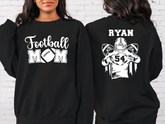 Lofaris Custom Nick Name Football Mom Kids Sport Sweatshirt