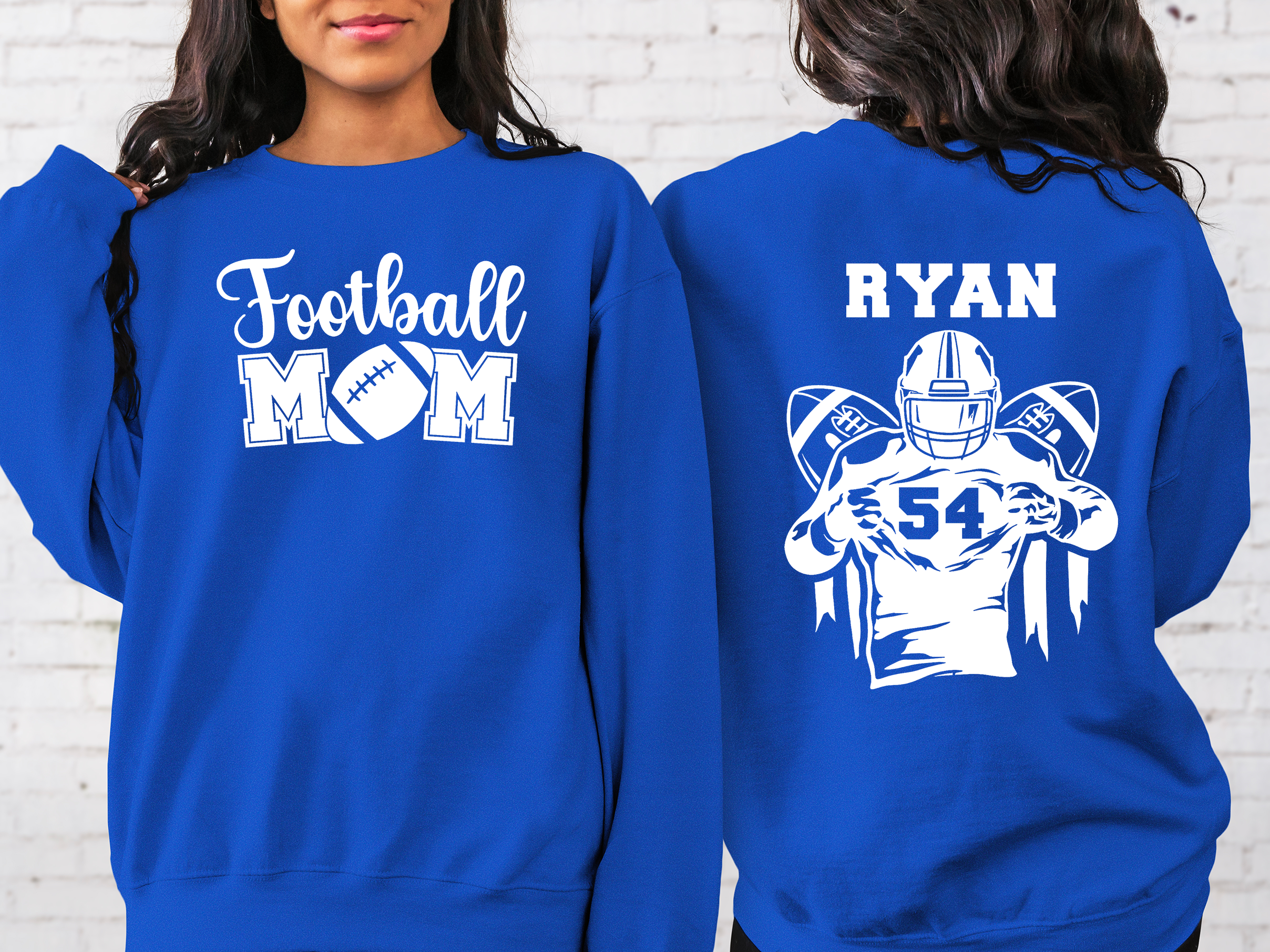 Lofaris Custom Nick Name Football Mom Kids Sport Sweatshirt