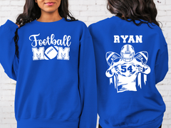 Lofaris Custom Nick Name Football Mom Kids Sport Sweatshirt