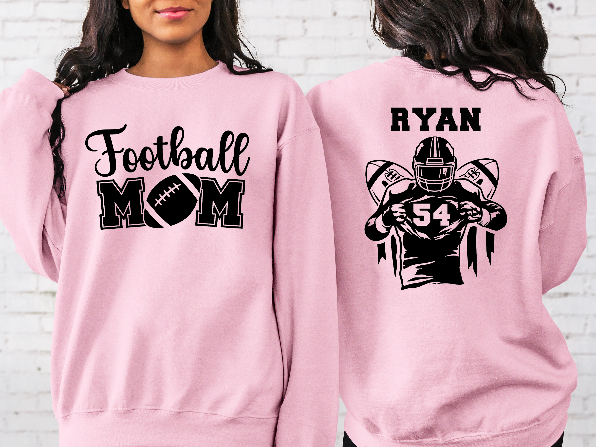 Lofaris Custom Nick Name Football Mom Kids Sport Sweatshirt