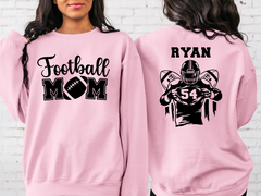 Lofaris Custom Nick Name Football Mom Kids Sport Sweatshirt