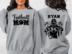 Lofaris Custom Nick Name Football Mom Kids Sport Sweatshirt