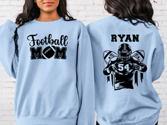 Lofaris Custom Nick Name Football Mom Kids Sport Sweatshirt