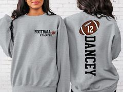 Lofaris Custom Nick Name Mom And Kids Football Sweatshirt