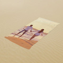 Lofaris Custom Personalized Wedding Beach Towel for Gift