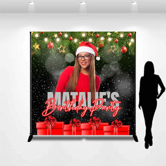Lofaris Custom Photo Snowy Gifts Christmas Birthday Backdrop