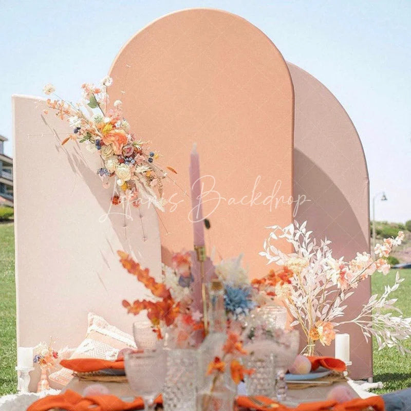 Lofaris Custom Photos Half Moon Arch Backdrop Kit for Party