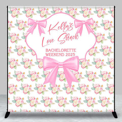 Lofaris Custom Pink Rose Bachelorette Party 2025 Backdrop
