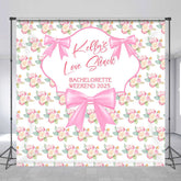 Lofaris Custom Pink Rose Bachelorette Party 2025 Backdrop