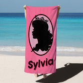 Lofaris Custom Princess Pink Beach Towel for Gifts