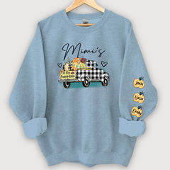 Lofaris Custom Pumpkins Truck Fall Halloween Sweatshirt