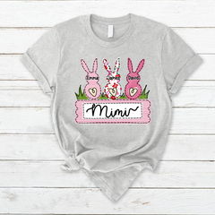 Lofaris Custom Rabbit Grandma Kids Easter Days Gift T-Shirt