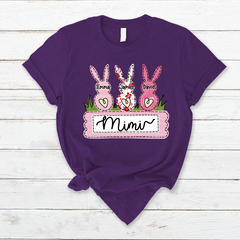 Lofaris Custom Rabbit Grandma Kids Easter Days Gift T-Shirt