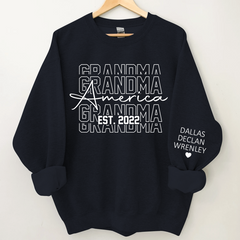 Lofaris Custom Repeat Grandma American Est Letter Sweatshirt