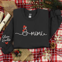 Lofaris Custom Snowman Grandma Mimi Christmas Sweatshirt