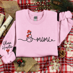 Lofaris Custom Snowman Grandma Mimi Christmas Sweatshirt