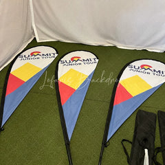 Lofaris Custom Teardrop Flag Text Logo for Business Event