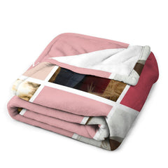 Lofaris Custom Splicing Couple Photo Valentines Day Blanket