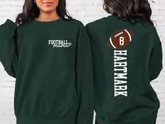 Lofaris Custom Sports Football Number Mama Gift Sweatshirt