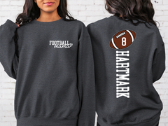 Lofaris Custom Sports Football Number Mama Gift Sweatshirt