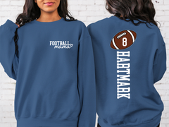 Lofaris Custom Sports Football Number Mama Gift Sweatshirt