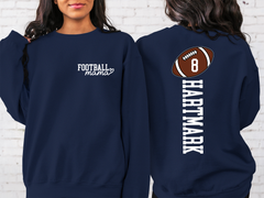Lofaris Custom Sports Football Number Mama Gift Sweatshirt