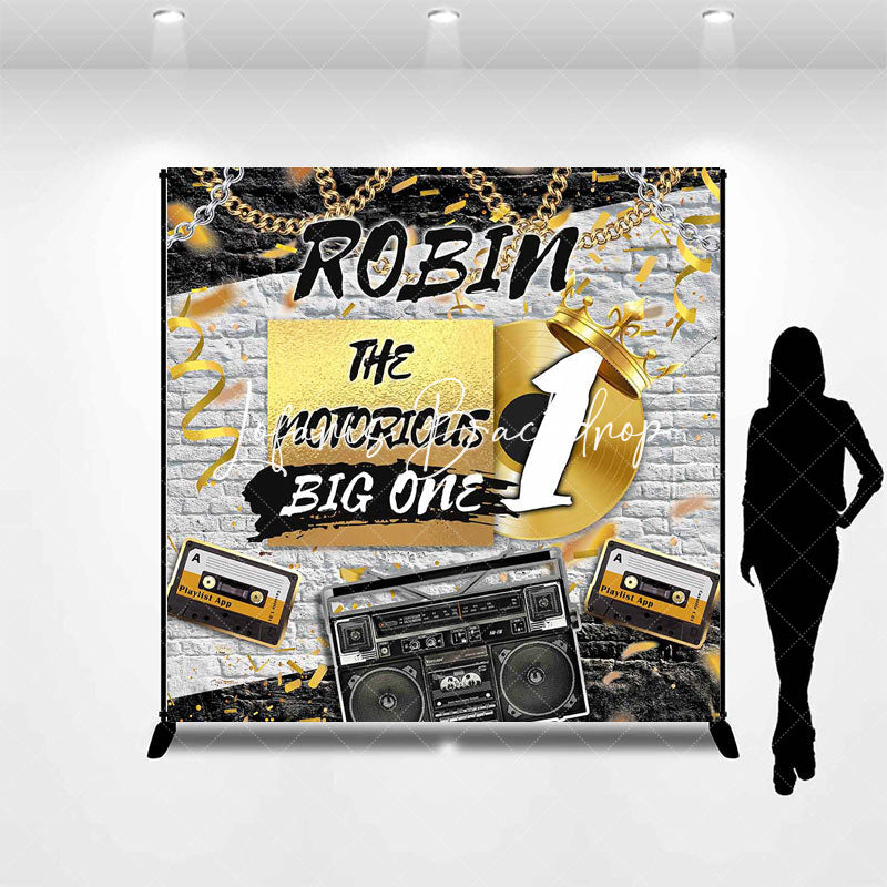 Lofaris Custom The Notorious Big One 1st Birthday Backdrop