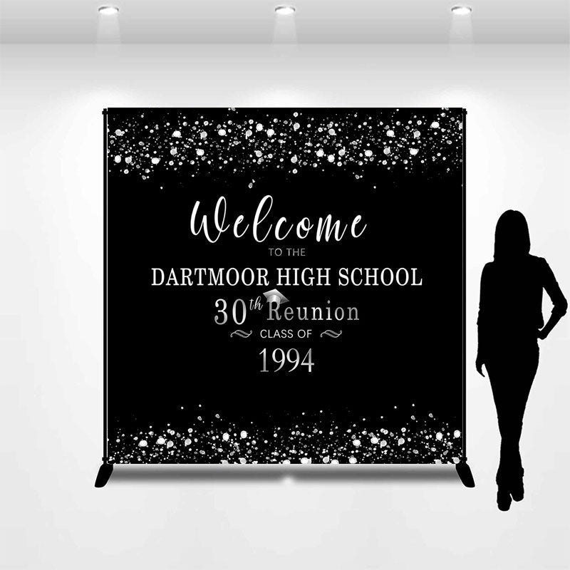 Lofaris Customized Black Diamonds Class Reunion Backdrop