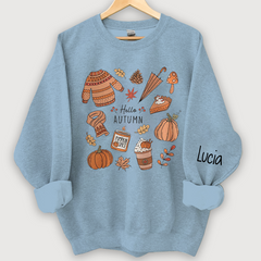 Lofaris Customized Autum Little Things Shirt Iprintasty halloween Retro Fall Cute Hello Sweatshirt