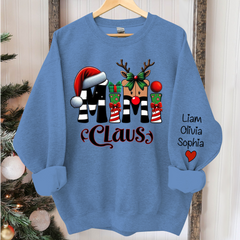 Lofaris Godmerch Mimi Claus Alphabet Christmas Sweatshirt
