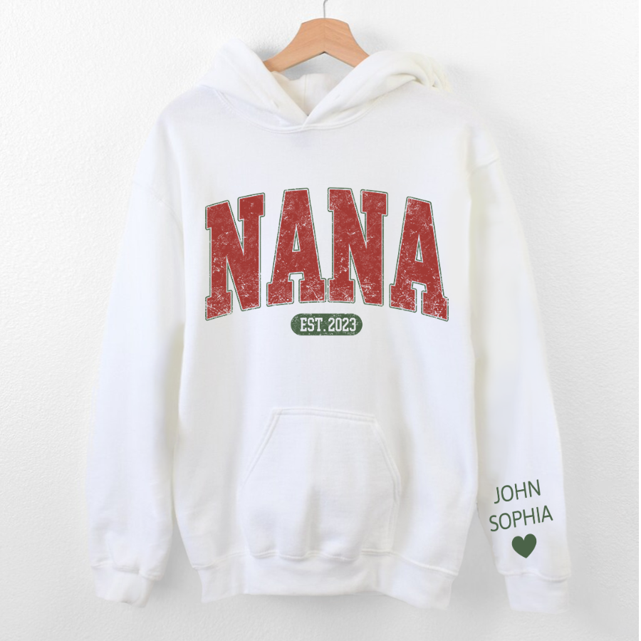 Lofaris Customized Name Nana Grandma Christmas Gift Hoodie