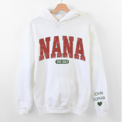 Lofaris Customized Name Nana Grandma Christmas Gift Hoodie